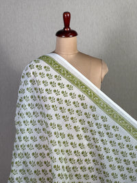 Block Printed Banarasi Chanderi Fabric