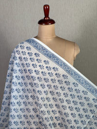 Block Printed Banarasi Chanderi Fabric