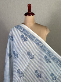 Block Printed Banarasi Chanderi Fabric