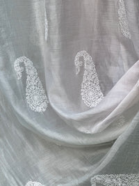 Embroidered 4D Banarasi Silk Chanderi Fabrics