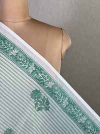 Block Printed Banarasi Chanderi Fabric