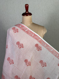 Block Printed Banarasi Chanderi Fabric