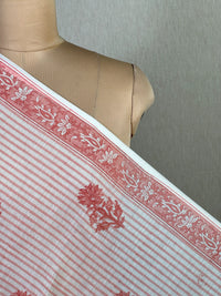 Block Printed Banarasi Chanderi Fabric