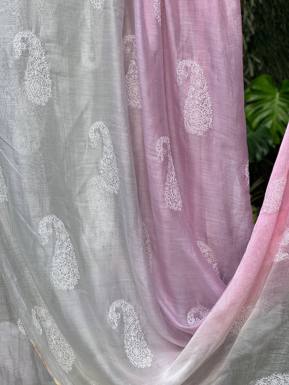 Embroidered 4D Banarasi Silk Chanderi Fabrics