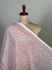 Block Printed Banarasi Chanderi Fabric