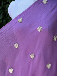 Pearl Embroidered 40gm Banarasi Chanderi Fabrics