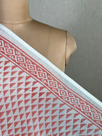 Block Printed Banarasi Chanderi Fabric
