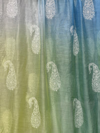Embroidered 4D Banarasi Silk Chanderi Fabrics