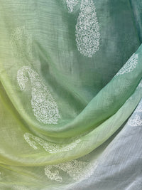 Embroidered 4D Banarasi Silk Chanderi Fabrics