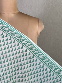Block Printed Banarasi Chanderi Fabric
