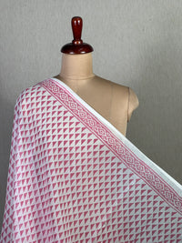 Block Printed Banarasi Chanderi Fabric