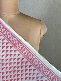 Block Printed Banarasi Chanderi Fabric