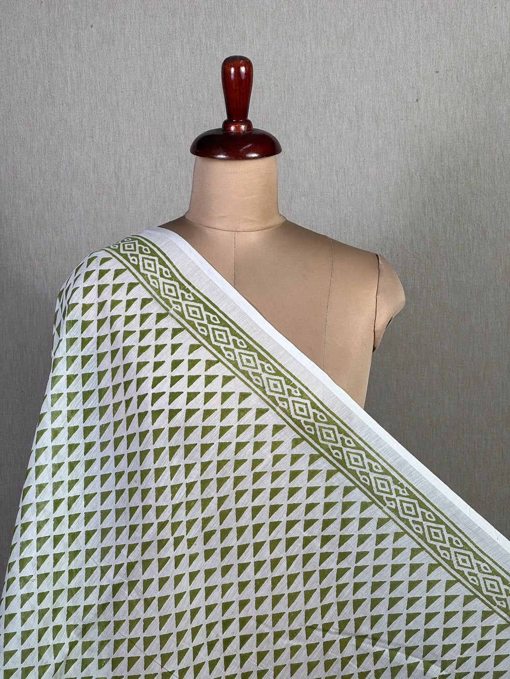 Block Printed Banarasi Chanderi Fabric
