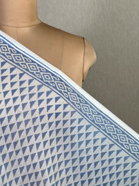 Block Printed Banarasi Chanderi Fabric