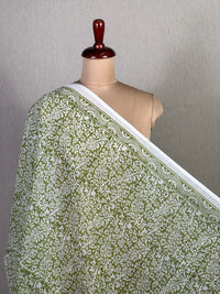 Block Printed Banarasi Chanderi Fabric