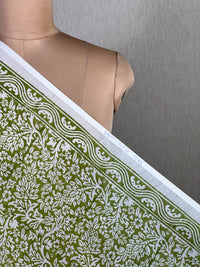 Block Printed Banarasi Chanderi Fabric