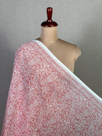 Block Printed Banarasi Chanderi Fabric