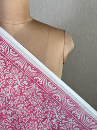 Block Printed Banarasi Chanderi Fabric