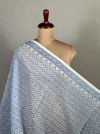 Block Printed Banarasi Chanderi Fabric