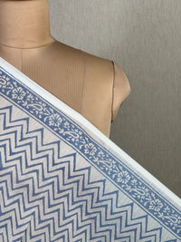 Block Printed Banarasi Chanderi Fabric