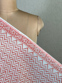 Block Printed Banarasi Chanderi Fabric