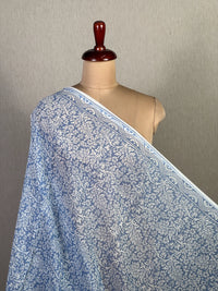 Block Printed Banarasi Chanderi Fabric