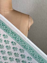 Block Printed Banarasi Chanderi Fabric