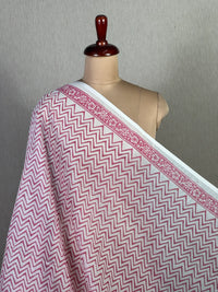 Block Printed Banarasi Chanderi Fabric