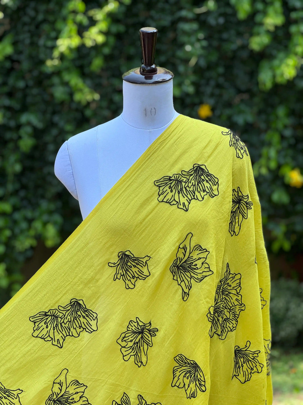 Embroidered 40 gm Banarasi Chanderi Fabric