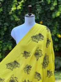 Embroidered 40 gm Banarasi Chanderi Fabric