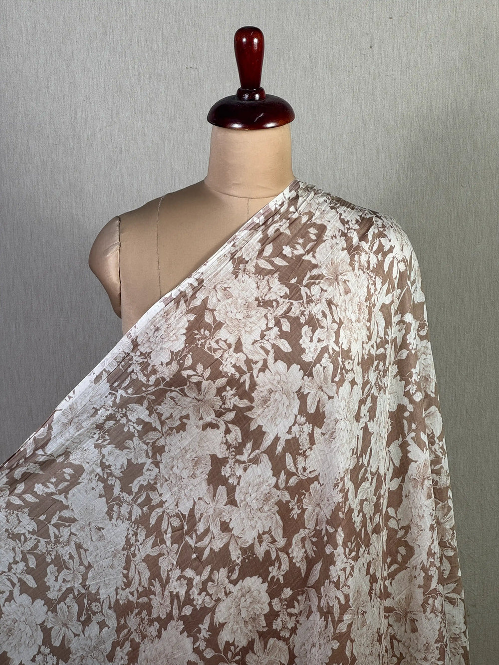 Printed Mul Chanderi Fabric