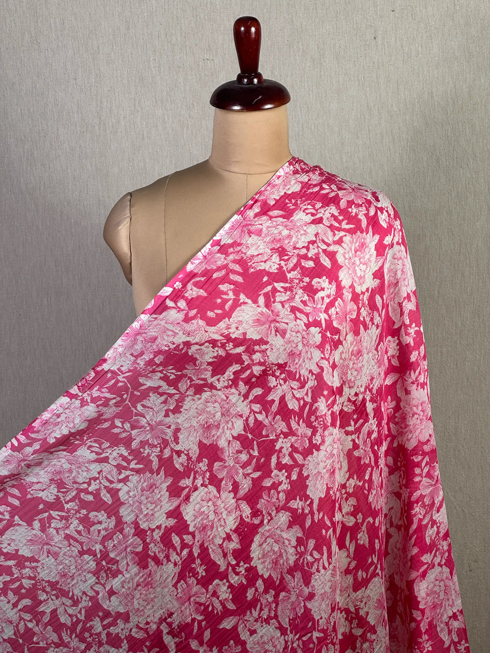 Printed Mul Chanderi Fabric