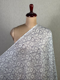 Printed Mul Chanderi Fabric