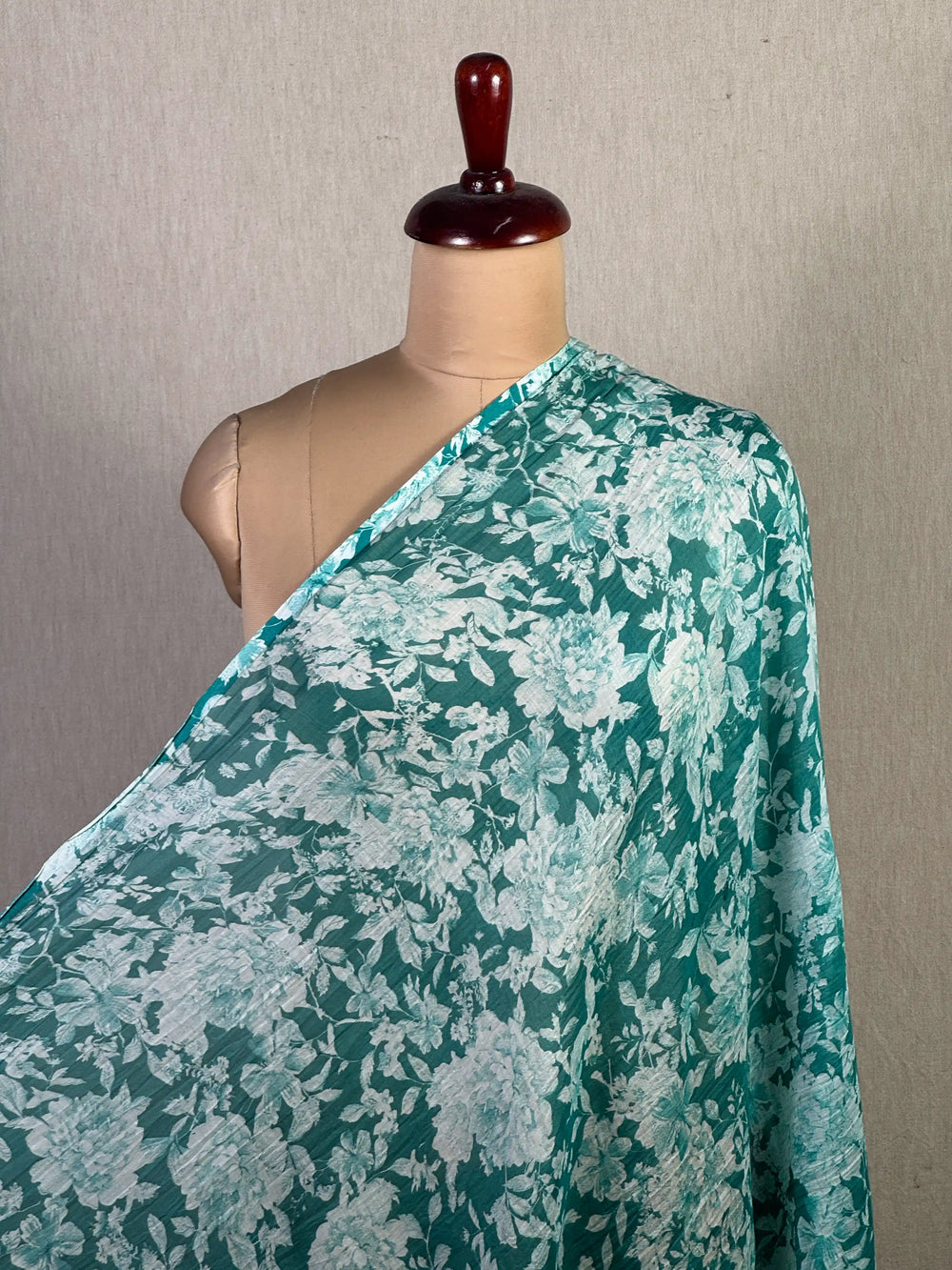 Printed Mul Chanderi Fabric