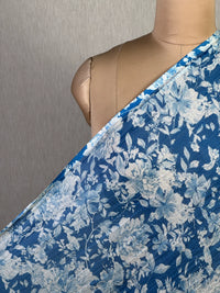 Printed Mul Chanderi Fabric