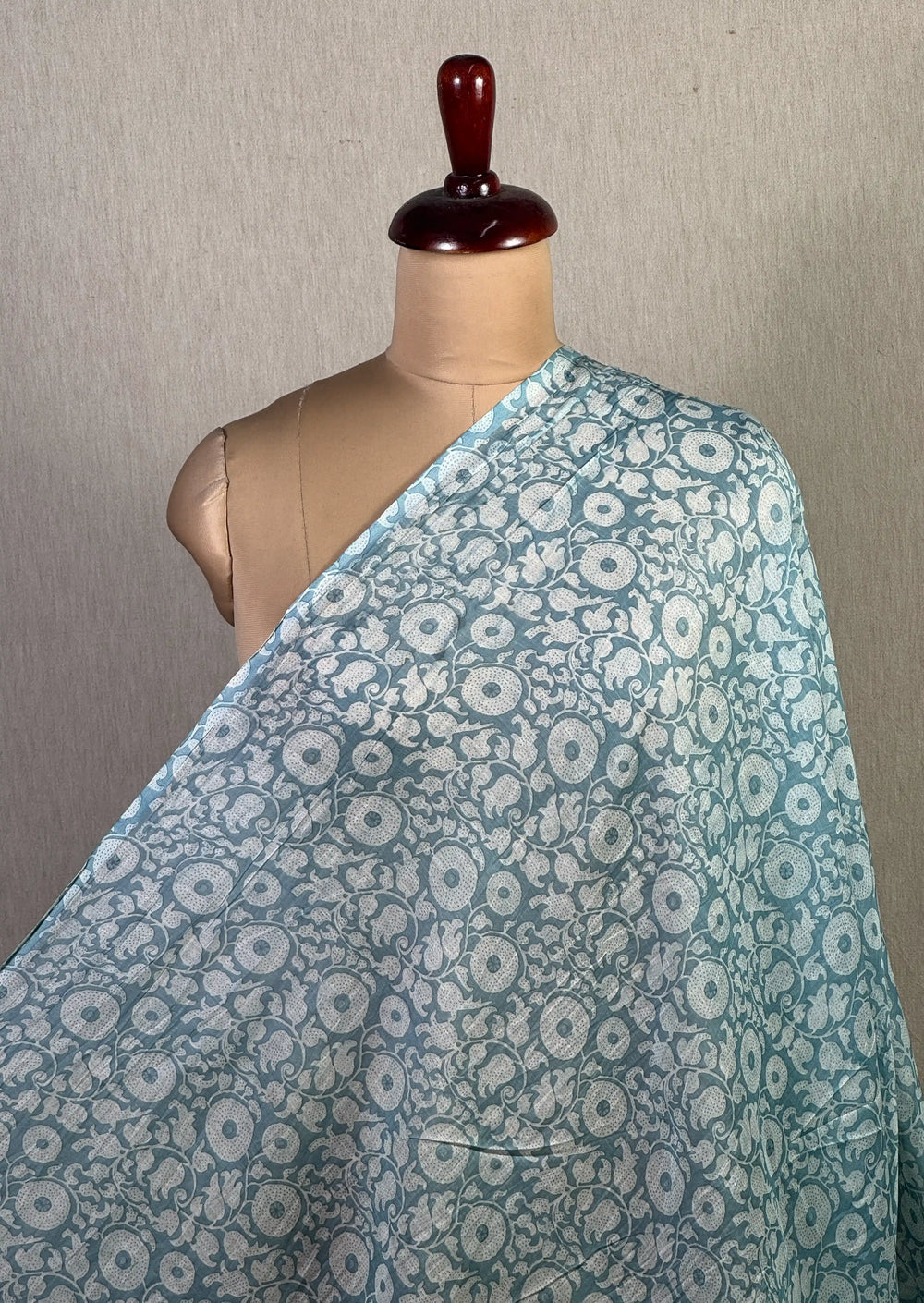 Printed Mul Chanderi Fabric