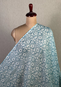 Printed Mul Chanderi Fabric