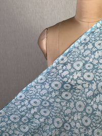 Printed Mul Chanderi Fabric