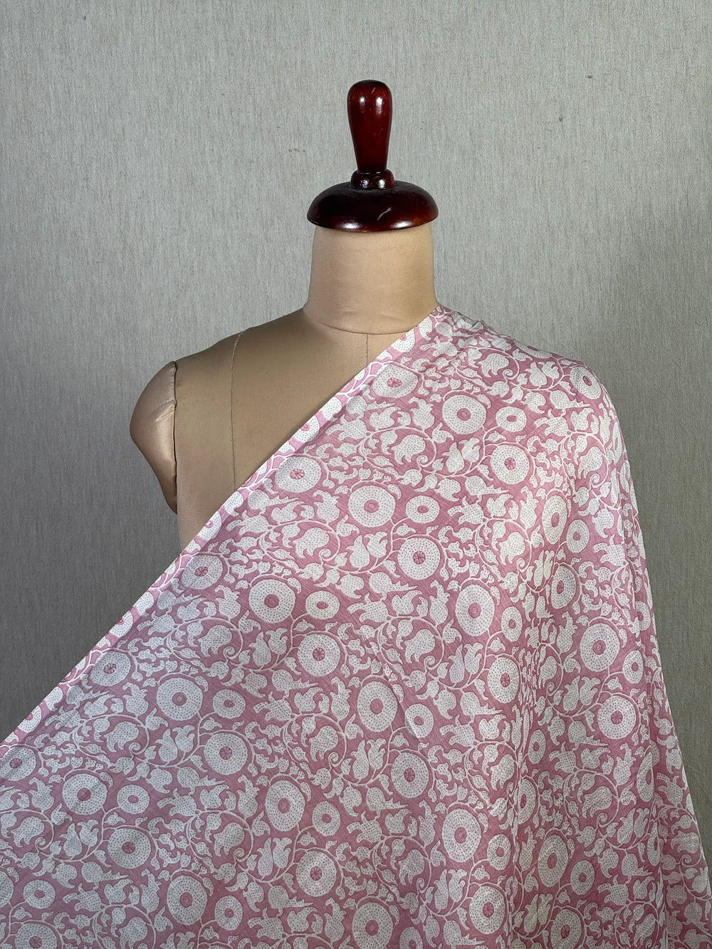 Printed Mul Chanderi Fabric