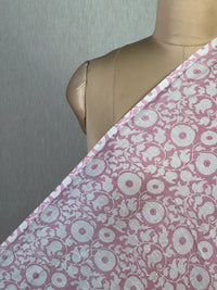 Printed Mul Chanderi Fabric