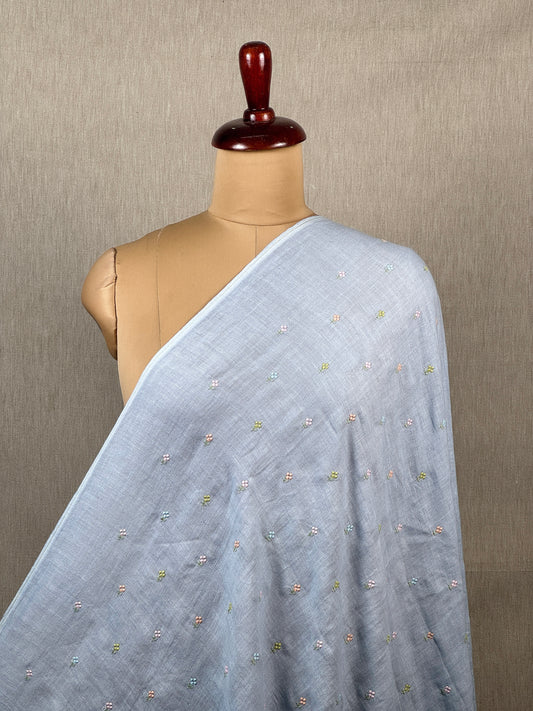 Embroidered 60 Lee Gauze Linen Fabric