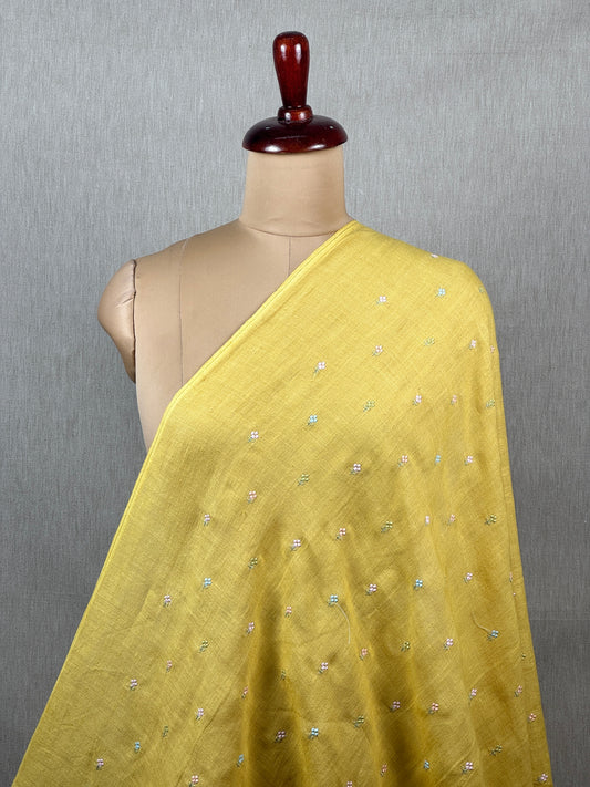 Embroidered 60 Lee Gauze Linen Fabric