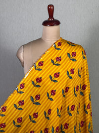 Block Printed Printed Muslin Fabric
