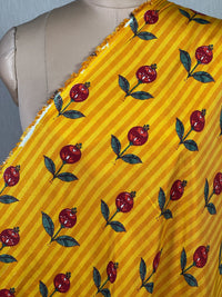 Block Printed Printed Muslin Fabric