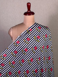 Block Printed Printed Muslin Fabric