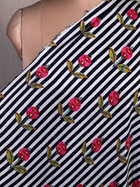 Block Printed Printed Muslin Fabric