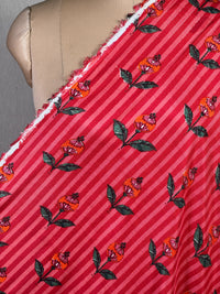 Block Printed Printed Muslin Fabric