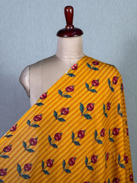 Block Printed Mul Cotton Fabric