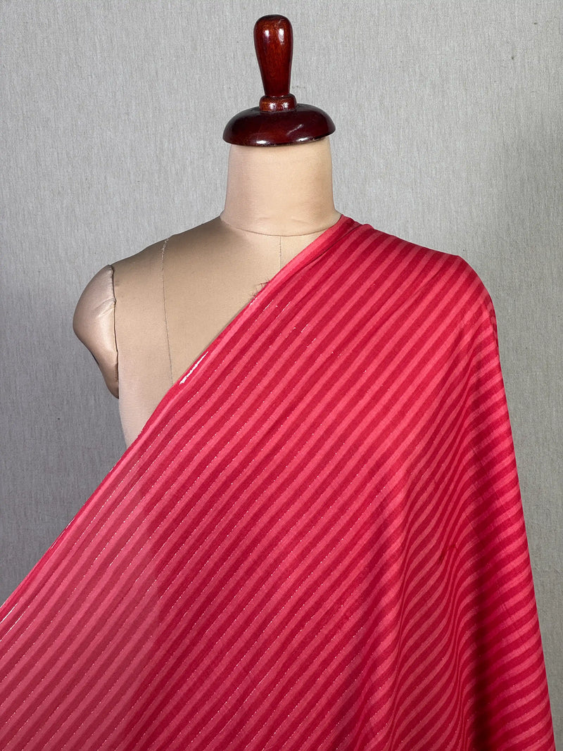 Block Printed Mul Cotton Fabric