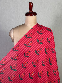 Block Printed Mul Cotton Fabric